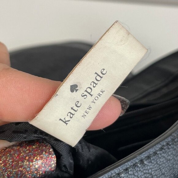 Kate Spade NY Womens Rianne Pratt Street Crossbody Flap Bag Purse Black M Pocket - Picture 9 of 15